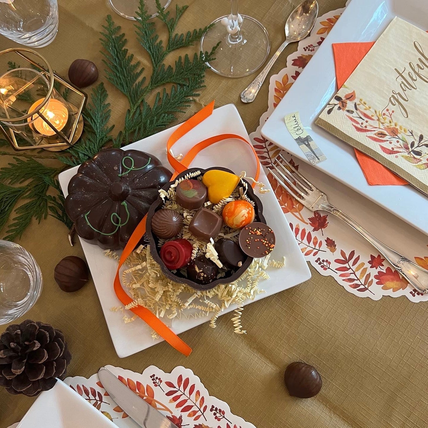 Pumpkin bonbonnière
