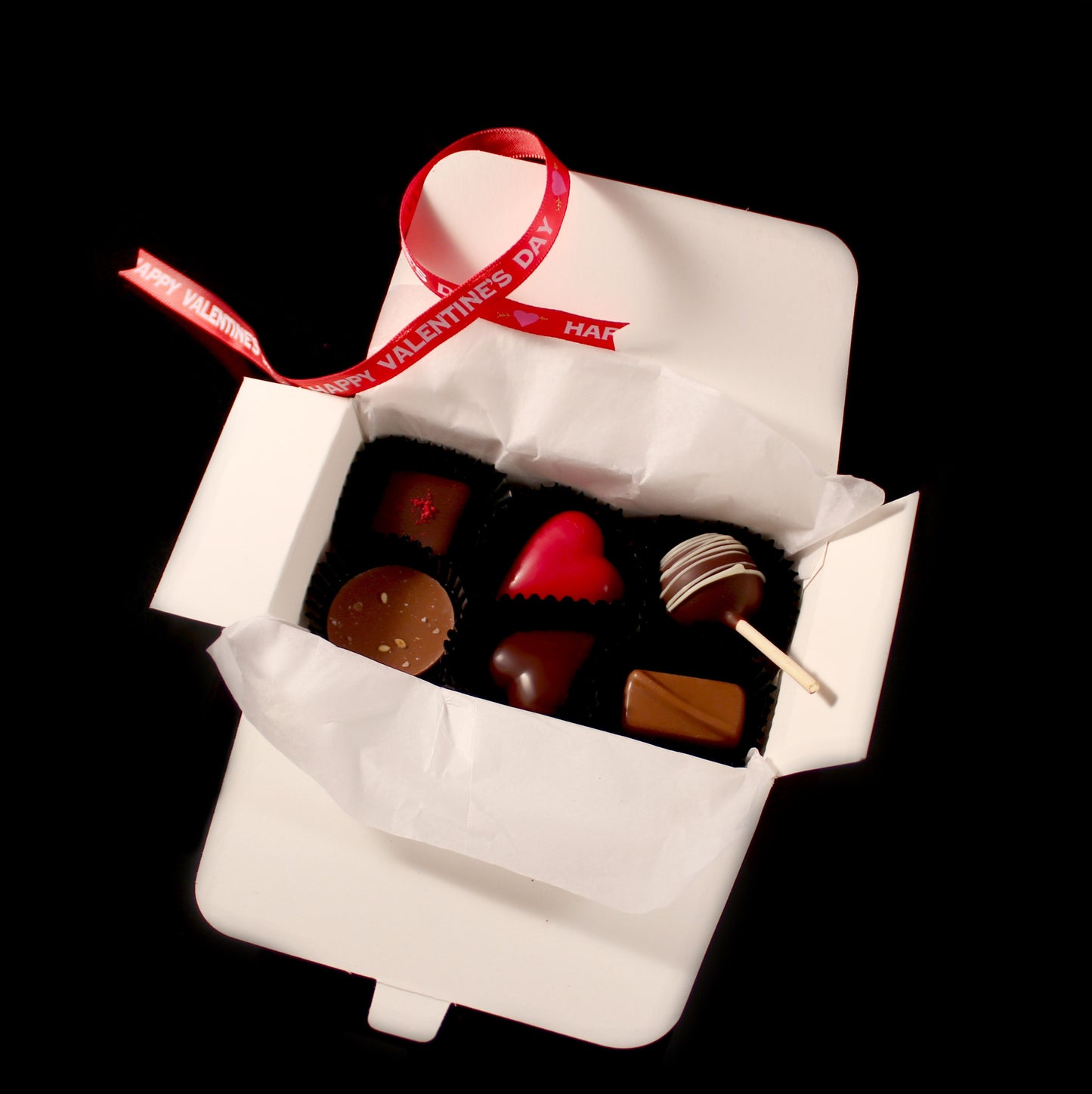 Champagne-Raspberry Heart - BE Chocolat