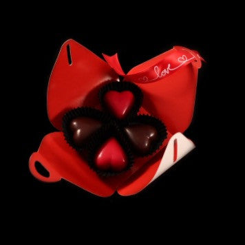 Champagne-Raspberry Heart - BE Chocolat