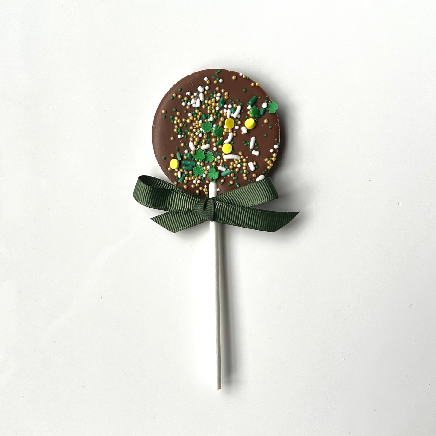 Lollipop circle with colorful sprinkles