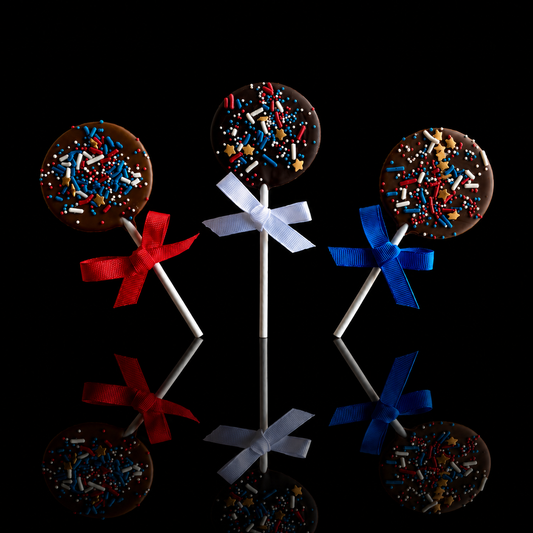 Lollipop circle with colorful sprinkles
