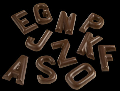 Chocolate letters