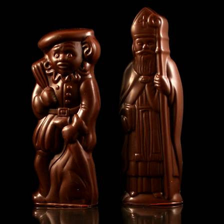 Saint Nicholas & Black Peter Figures - BE Chocolat